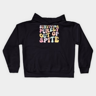 Surviving Purely Out Of Spite Kids Hoodie